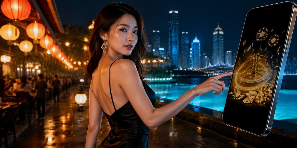 Khung cảnh chợ đêm Mui Ne với ánh sáng lung linh